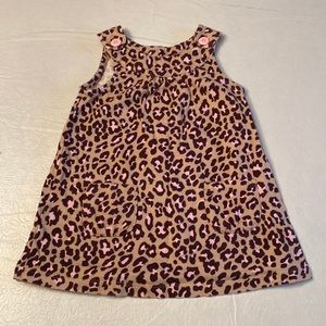 Carter’s Infant Girls Pink/Brown Leopard Print Jumper- Size 18 mon